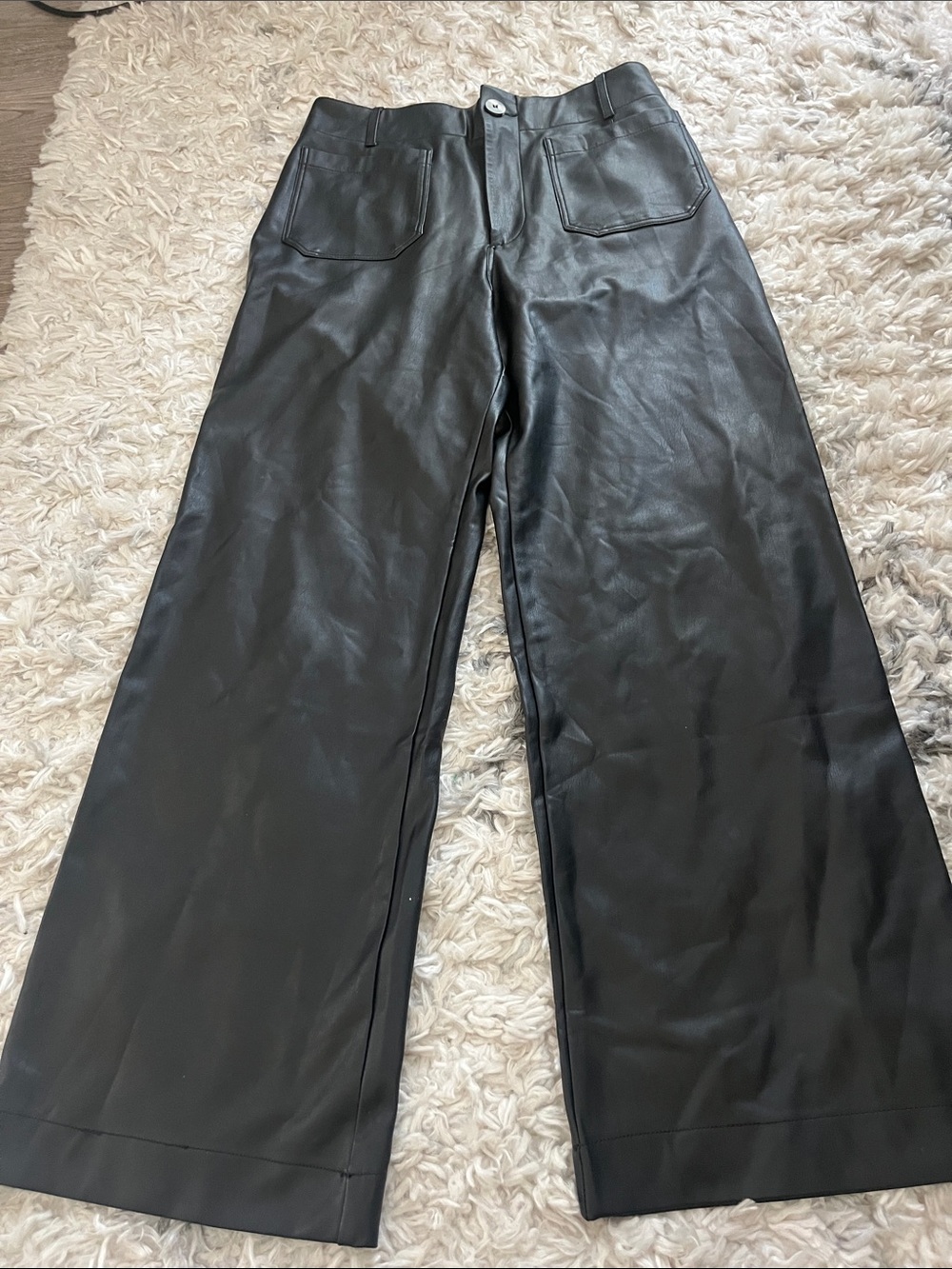 Maeve Colette faux Leather pants - Picture 2 of 5